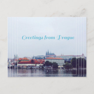 Postal saludos desde Praga, República Checa
