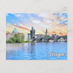 Postal Saludos desde Praga, República Checa