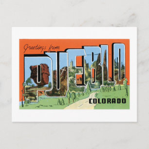 Postal Saludos desde Pueblo, Colorado
