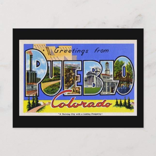 Postal Saludos desde Pueblo Colorado (Anverso)