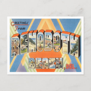 Postal Saludos desde Rehoboth Beach, Delaware Travel