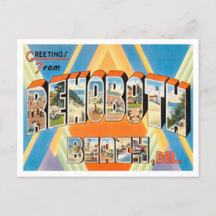 Postal Saludos desde Rehoboth Beach, Delaware Travel