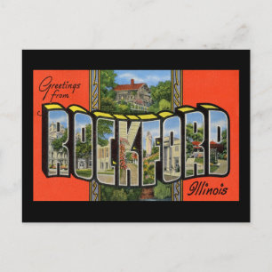 Postal Saludos desde Rockford Illinois
