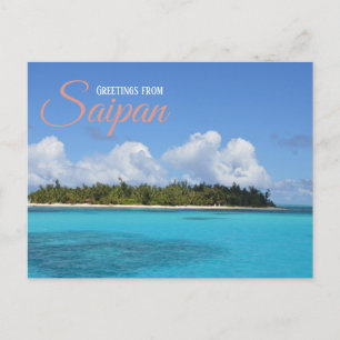 Postal Saludos desde Saipan Travel