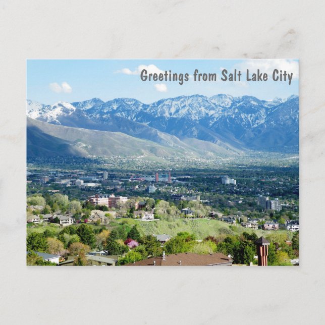 Postal Saludos desde Salt Lake City (Anverso)