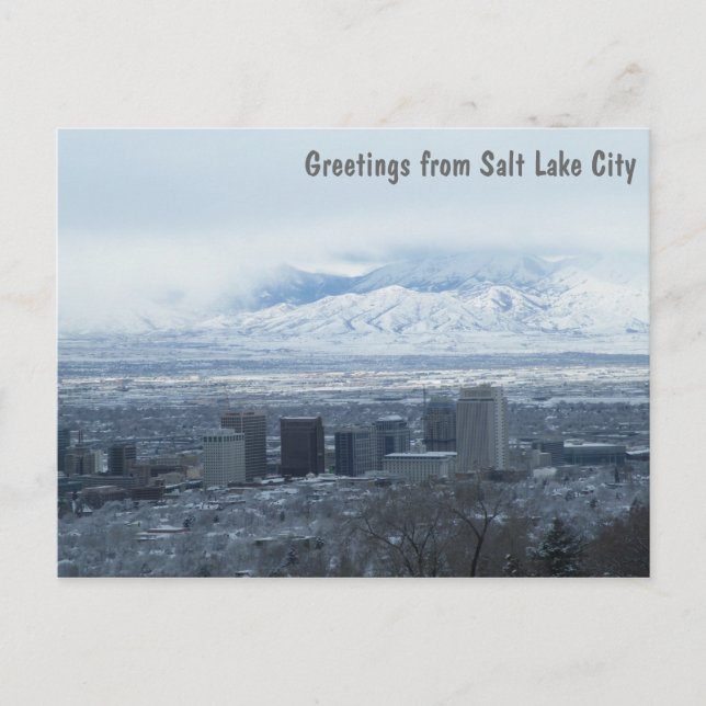 Postal Saludos desde Salt Lake City (Anverso)