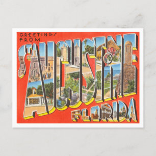 Postal Saludos desde San Agustín, Florida Travel