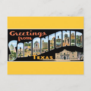 Postal Saludos desde San Antonio Postcard