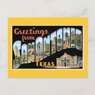Postal Saludos desde San Antonio Texas