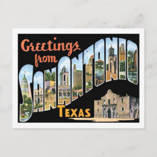 Postal Saludos desde San Antonio Texas