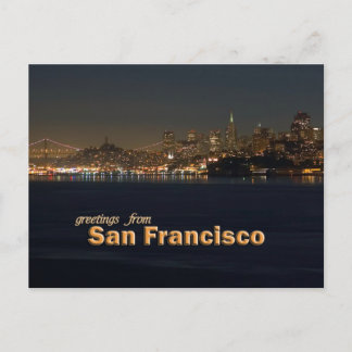 Postal Saludos desde San Francisco - Cabarridad nocturna