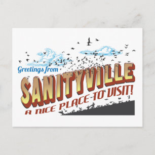 Postal Saludos desde Sanityville - Un lugar agradable par