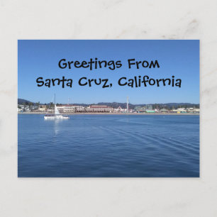 Postal Saludos desde Santa Cruz, California Post Card