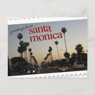 Postal Saludos desde Santa Mónica, California