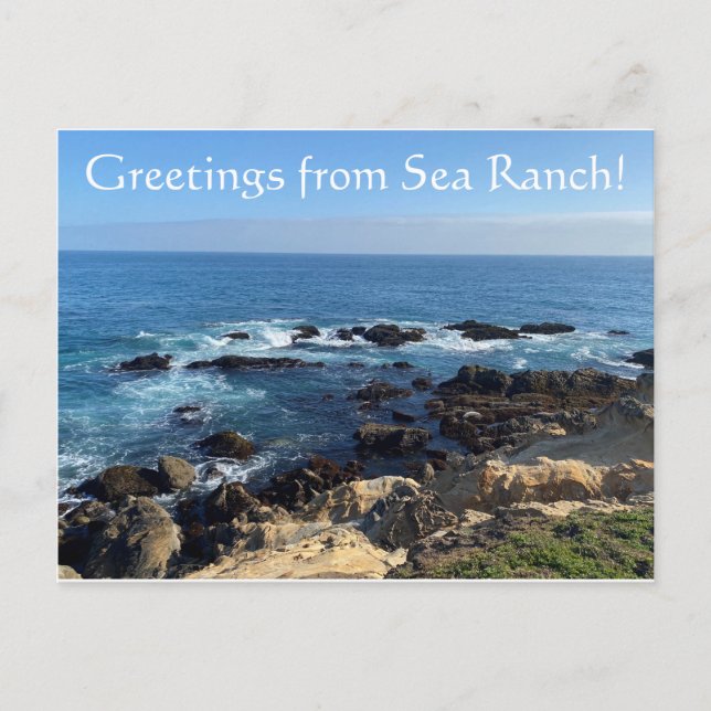 Postal ¡Saludos desde Sea Ranch! (Anverso)