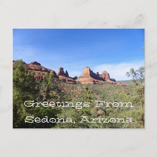 Postal Saludos Desde Sedona, Arizona (Anverso)