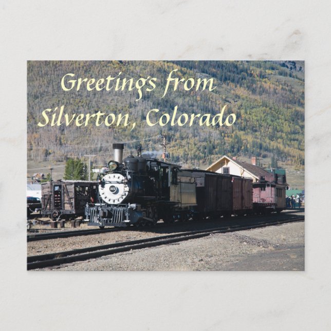 Postal Saludos desde Silverton, Colorado (Anverso)
