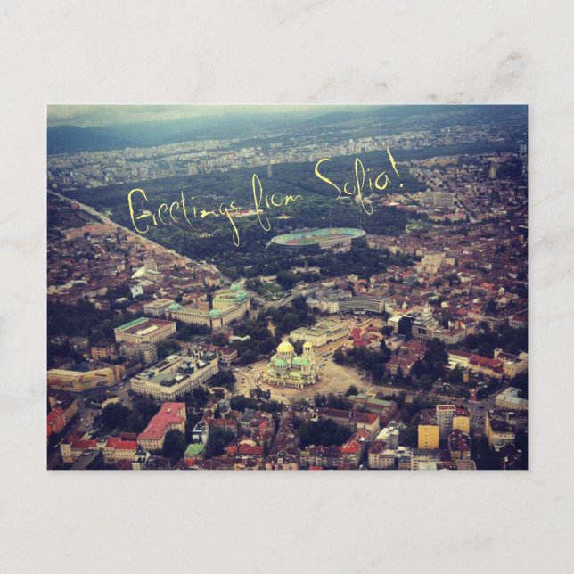 Postal Saludos desde Sofía (Anverso)