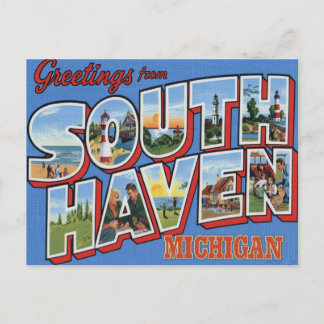Postal Saludos desde South Haven Michigan