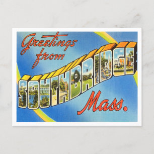 Postal Saludos desde Southbridge, Massachusetts Travel