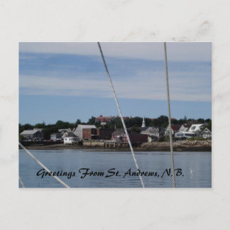 Postal Saludos Desde St. Andrews, N.B.