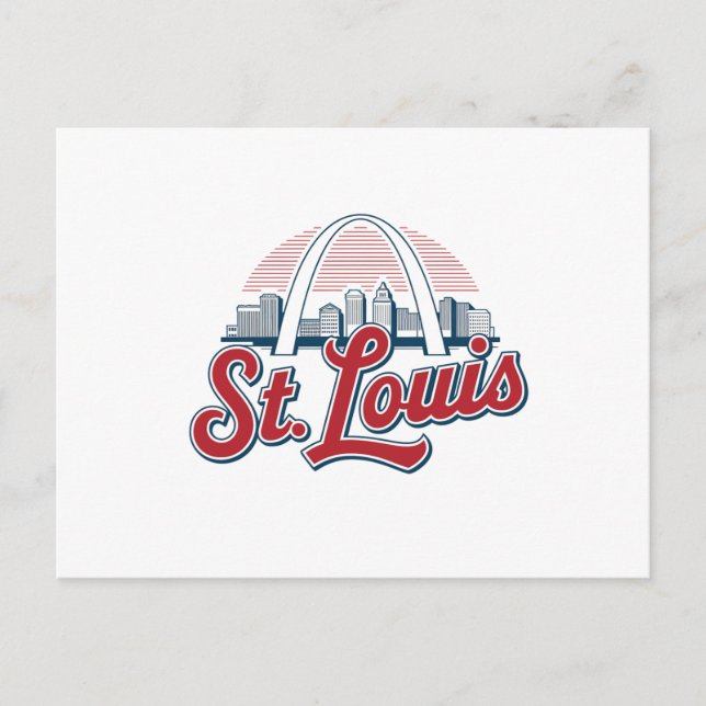 Postal Saludos desde St. Louis, Gateway Arch Travel (Anverso)