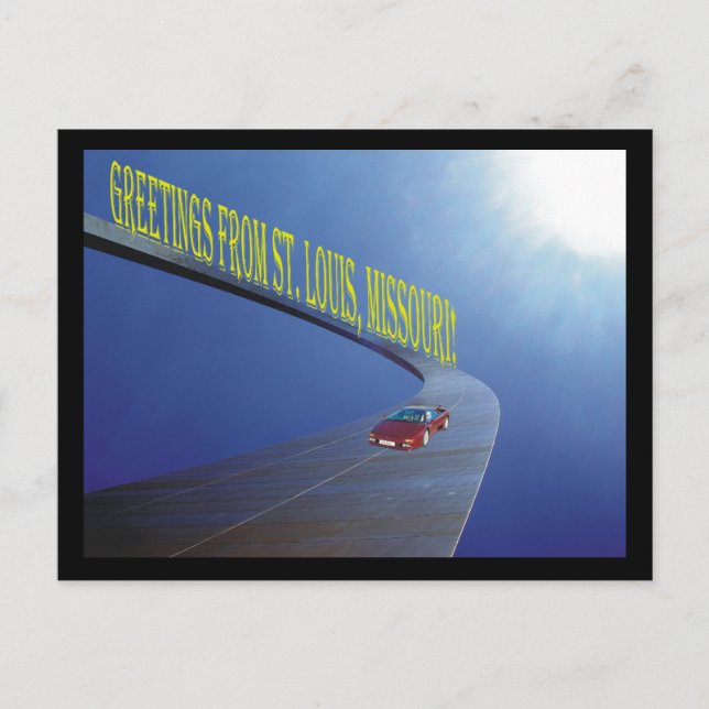 Postal Saludos desde St. Louis, MO (Anverso)