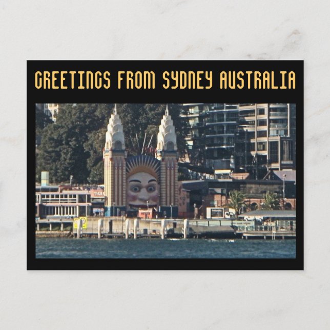 Postal Saludos desde Sydney Australia (Anverso)