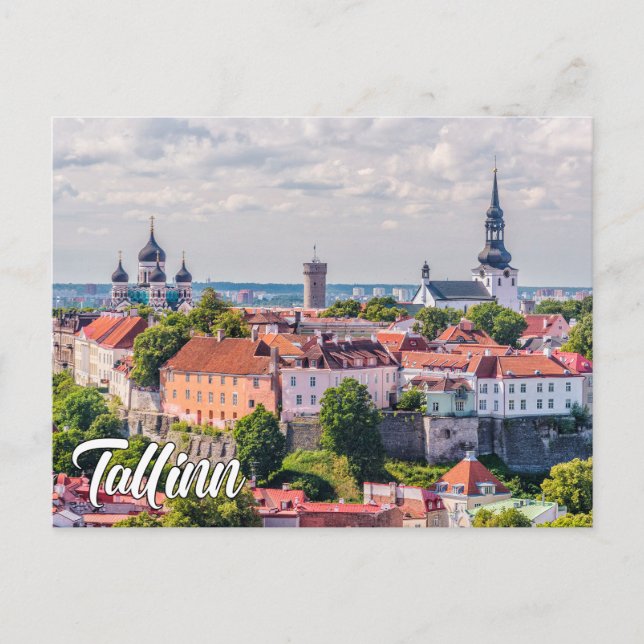 Postal Saludos desde Tallin, Estonia (Anverso)