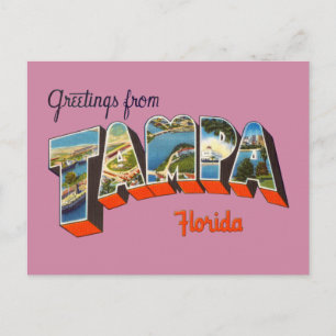 Postal Saludos desde Tampa, Florida