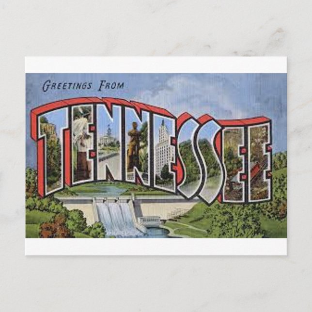 Postal Saludos desde Tennessee (Anverso)