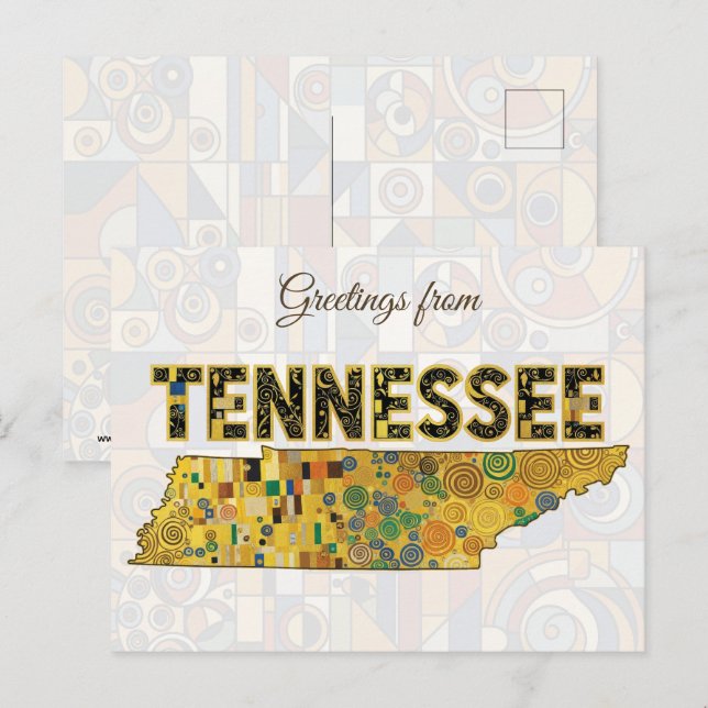 Postal Saludos desde Tennessee (Anverso / Reverso)