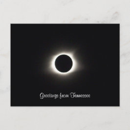 Postal SALUDOS DESDE TENNESSEE fotografía de eclipse |