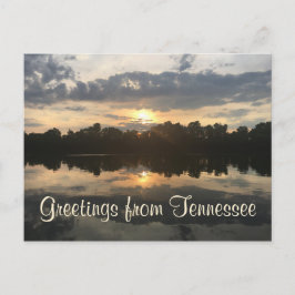 Postal SALUDOS DESDE TENNESSEE fotografía del atardecer e