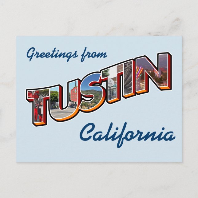 Postal Saludos desde Tustin, California (Anverso)
