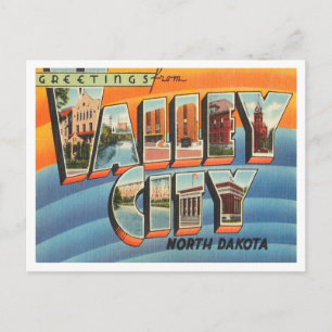 Postal Saludos desde Valley City, North Dakota Travel