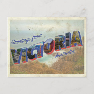 Postal Saludos desde Victoria Australia