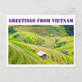 Postal Saludos desde Vietnam