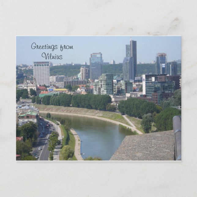 Postal Saludos desde Vilnius (Anverso)