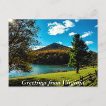 Saludos desde Virginia Postcard