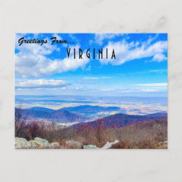 Postal Saludos desde Virginia Postcard