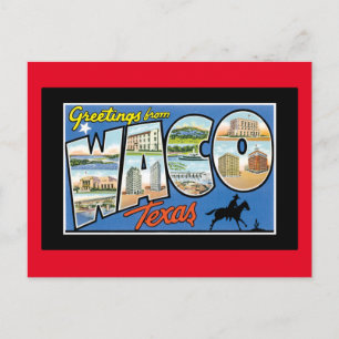 Postal Saludos desde Waco Texas
