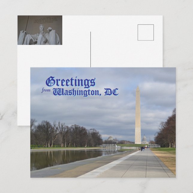 Postal Saludos desde Washington, DC (Anverso / Reverso)