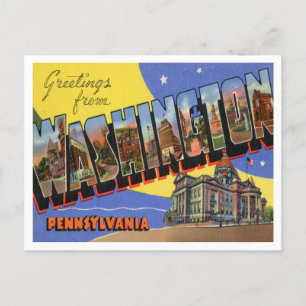 Postal Saludos desde Washington, Pennsylvania Travel