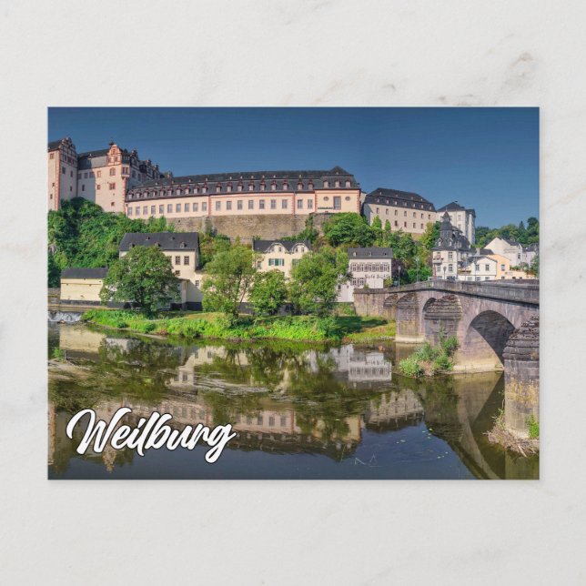 Postal Saludos desde Weilburg, Alemania (Anverso)