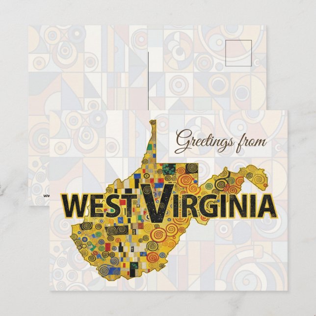 Postal Saludos desde West Virginia (Anverso / Reverso)
