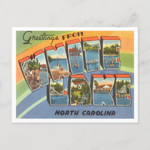 Postal Saludos desde White Lake, Carolina del Norte Trave