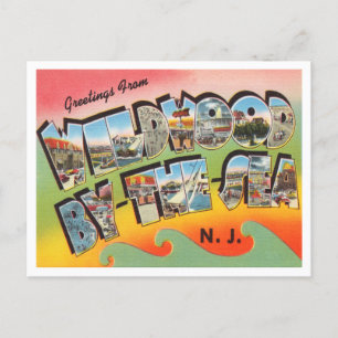 Postal Saludos desde Wildwood by the Sea, Nueva Jersey