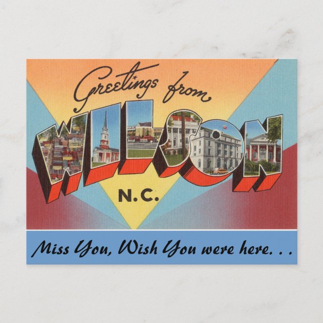 Postal Saludos desde Wilson (Anverso)
