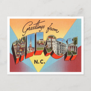 Postal Saludos desde Wilson, Carolina del Norte Travel